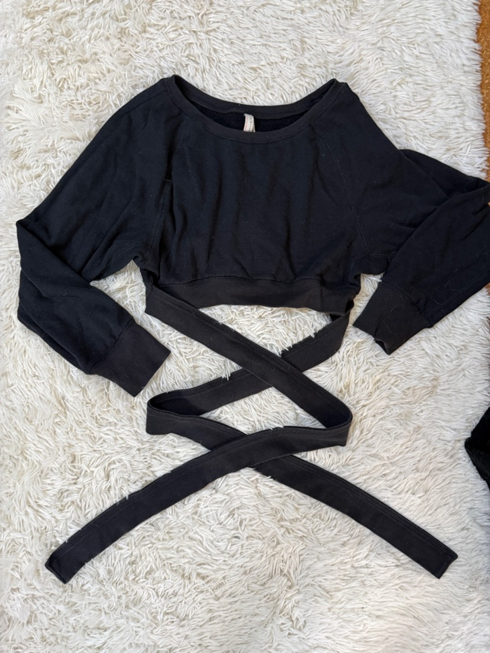 Fp cropped wrap sweatshirt